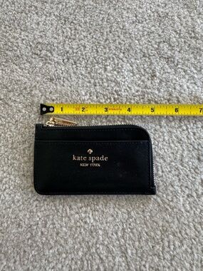 kate spade Black Zip Card Holder
